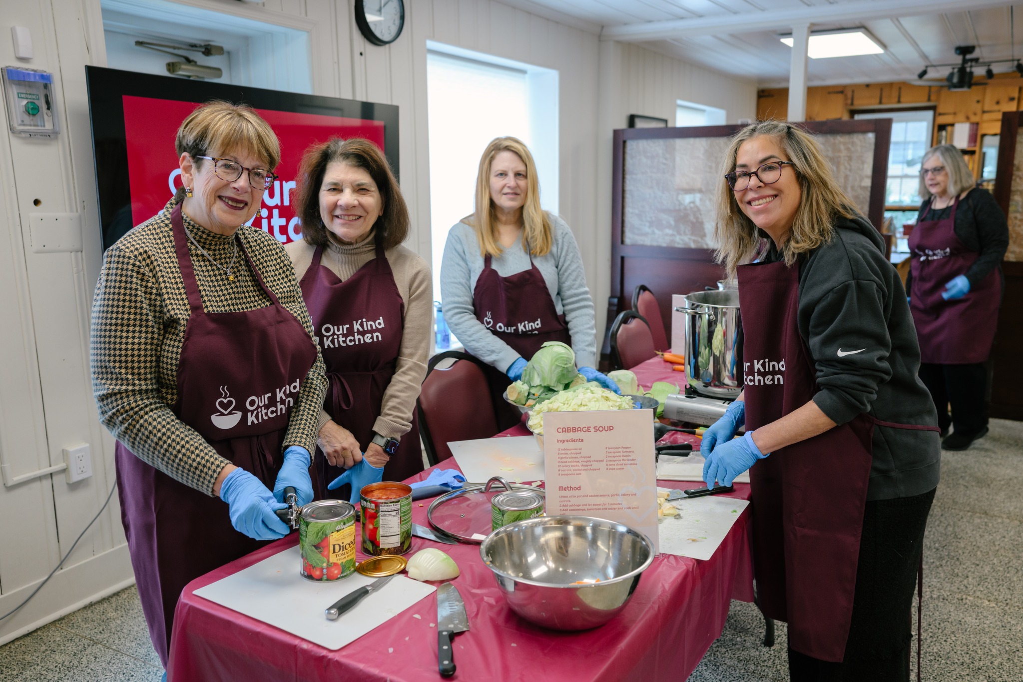 Community event with volunteers