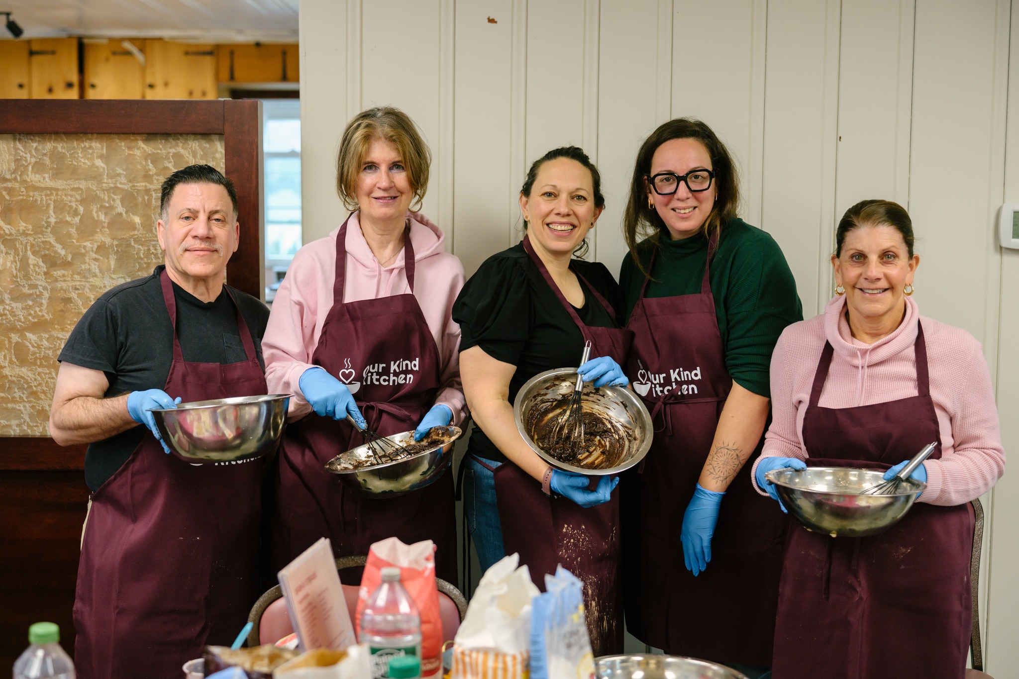 Group of volunteers at event